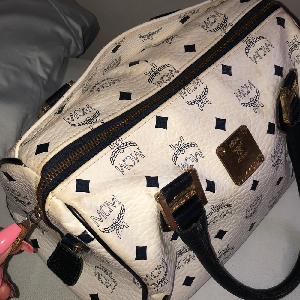 MCM Visetos Boston handbag